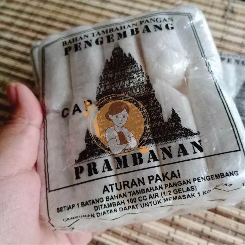 Bleng Pengembang Garam Cetitet Warna Putih Cap Prambanan 10 pcs