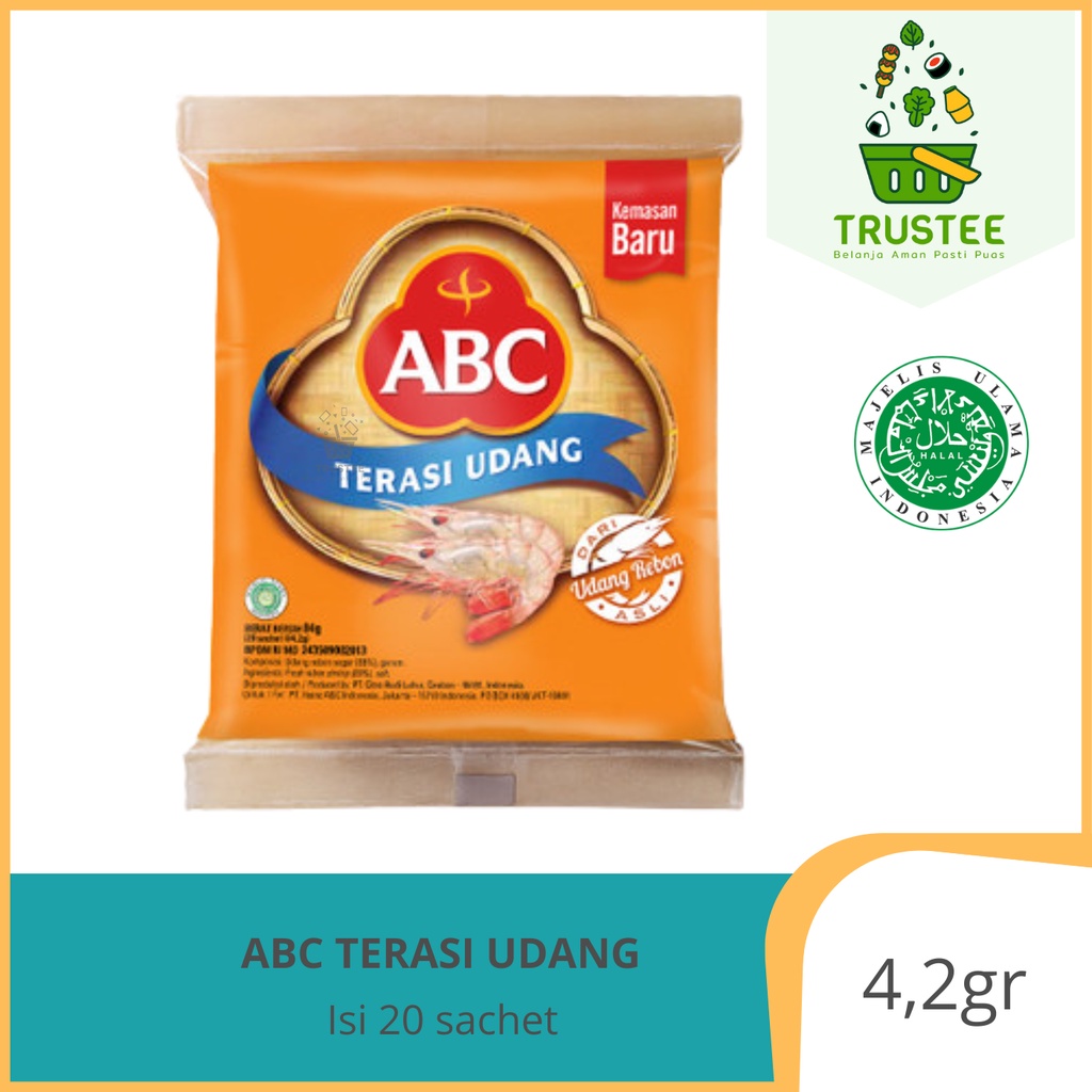 ABC Terasi Udang isi 20 sachet x 4,2 gram Trasi Udang Rebon Asli Halal