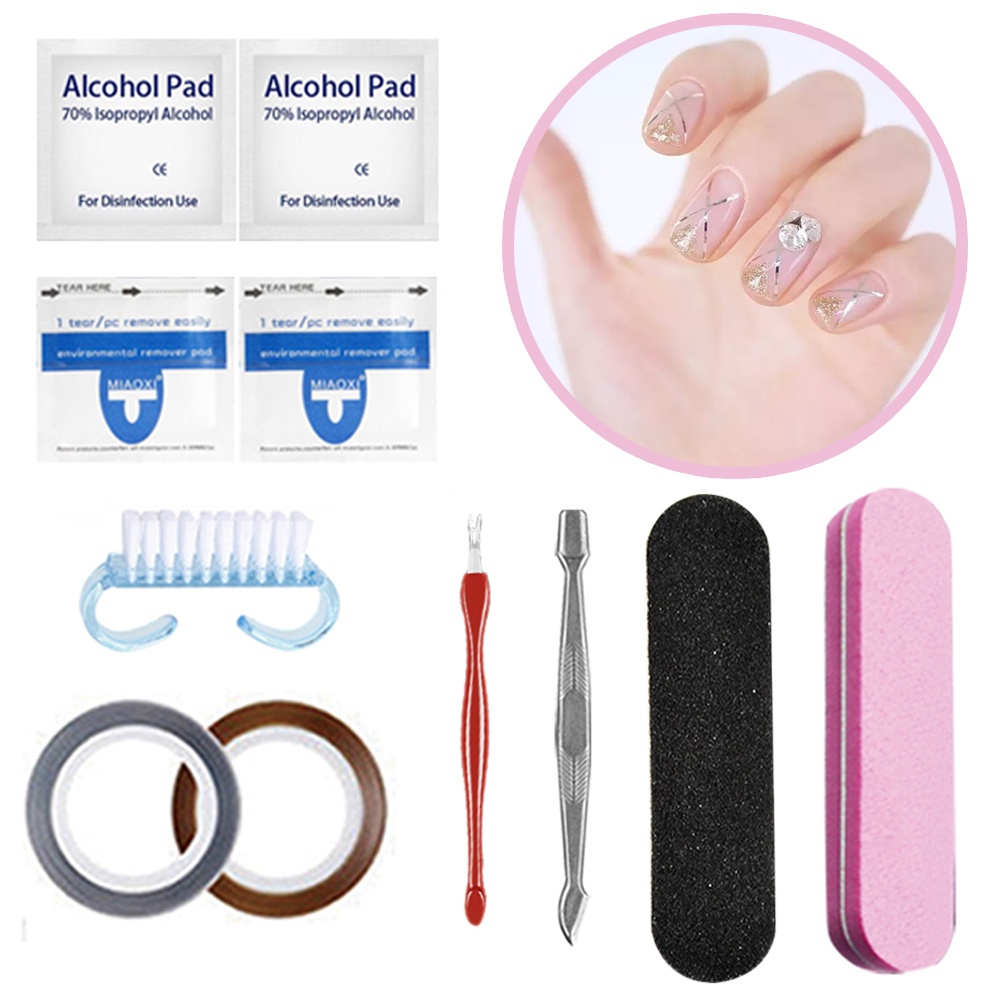 Set Pedicure Manicure Kutek Gel Alat Manicure padicure perawatan Kuku Kecantikan/penghapus cat kuku