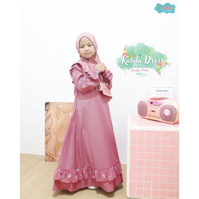 KABILA DRESS ZIZAZU GAMIS ANAK