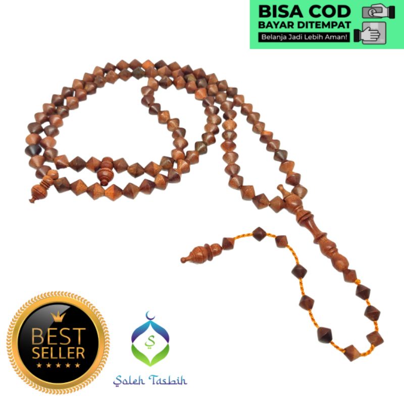 Tasbih Setigi Wulung Motif Wajik Size 8mm/Tasbih Muslim 99Butir