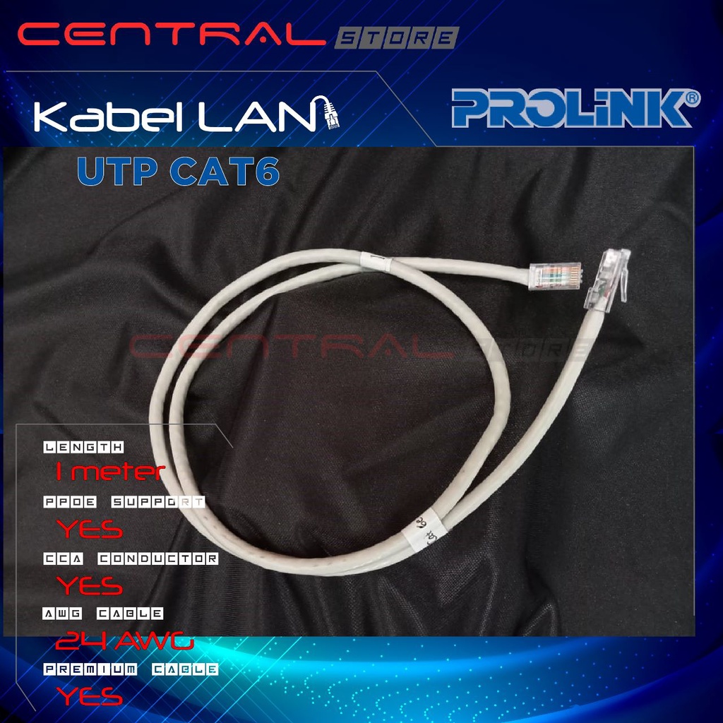 Kabel UTP LAN Cat6 Outdoor PROLINK Ethernet 1M 3M 5M Network Gigabit