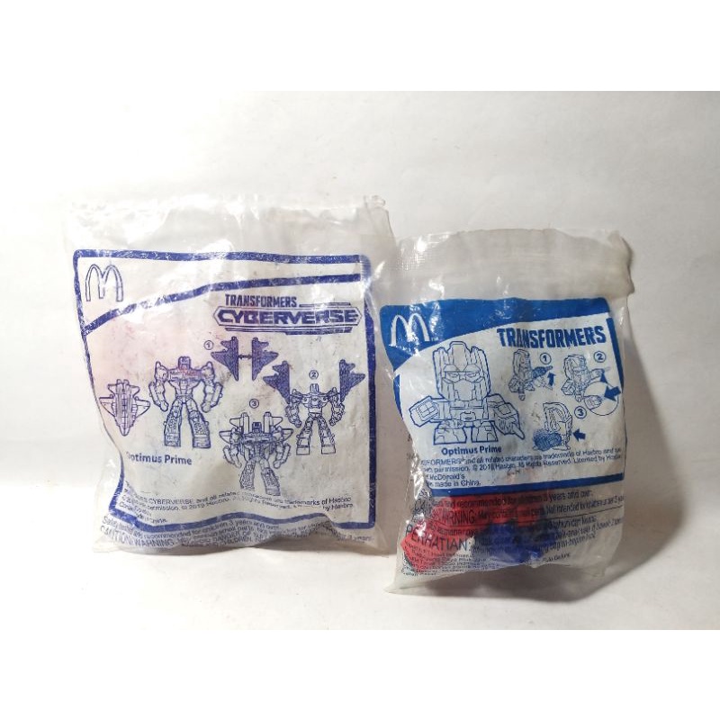 Robot Transformers Optimus Prime Cyber Verse Cyberverse Hasbro Happy Meal Mcd Mcdonalds Figure Figur