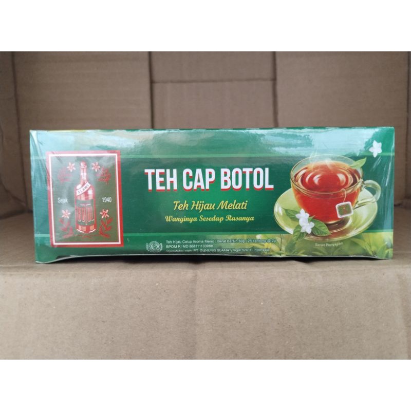 

teh cap botol/teh hijau melati