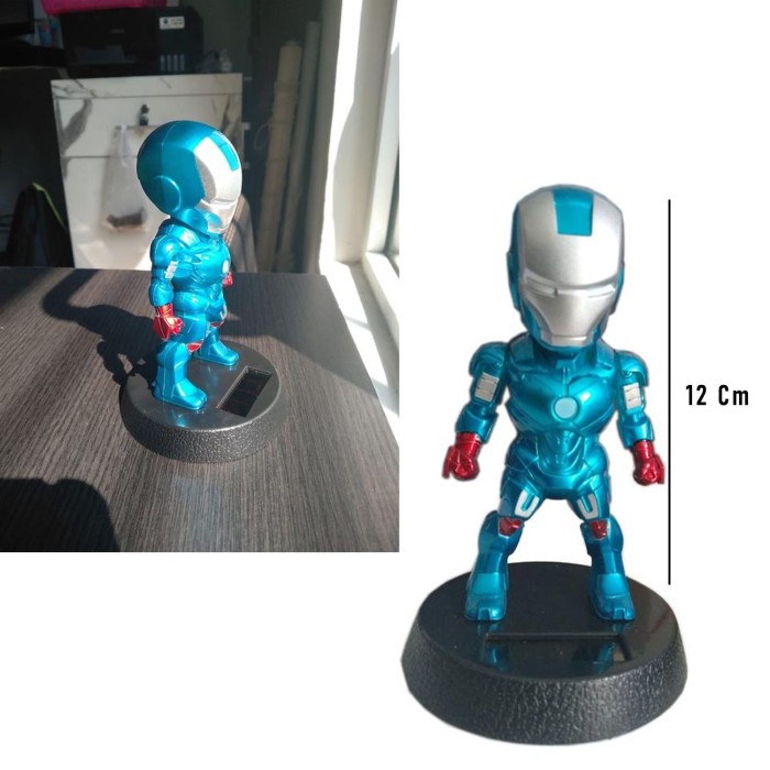 Hot Sale Boneka Action Figure Ironman Iron Man Kepala Goyang Avengers Dashboard Terbaru