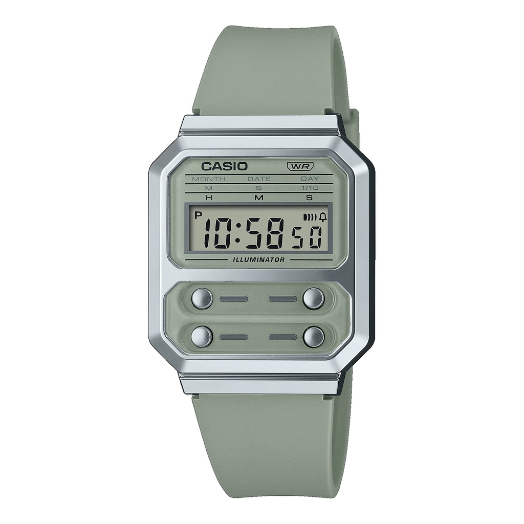 Jual Casio jam tangan unisex dalam format digital A100WEF3ADF Shopee