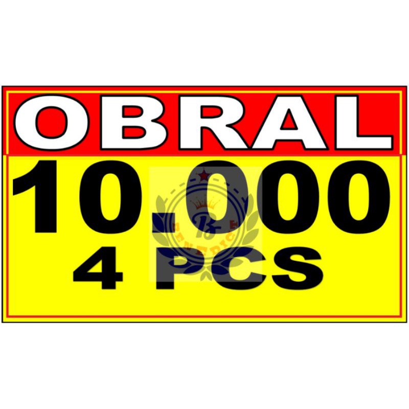 

Karton harga 10.000 4pcs