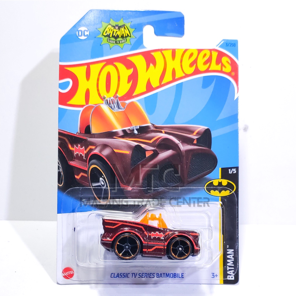 Hot Wheels Classic TV Series Batmobile Tooned Maroon A 2023