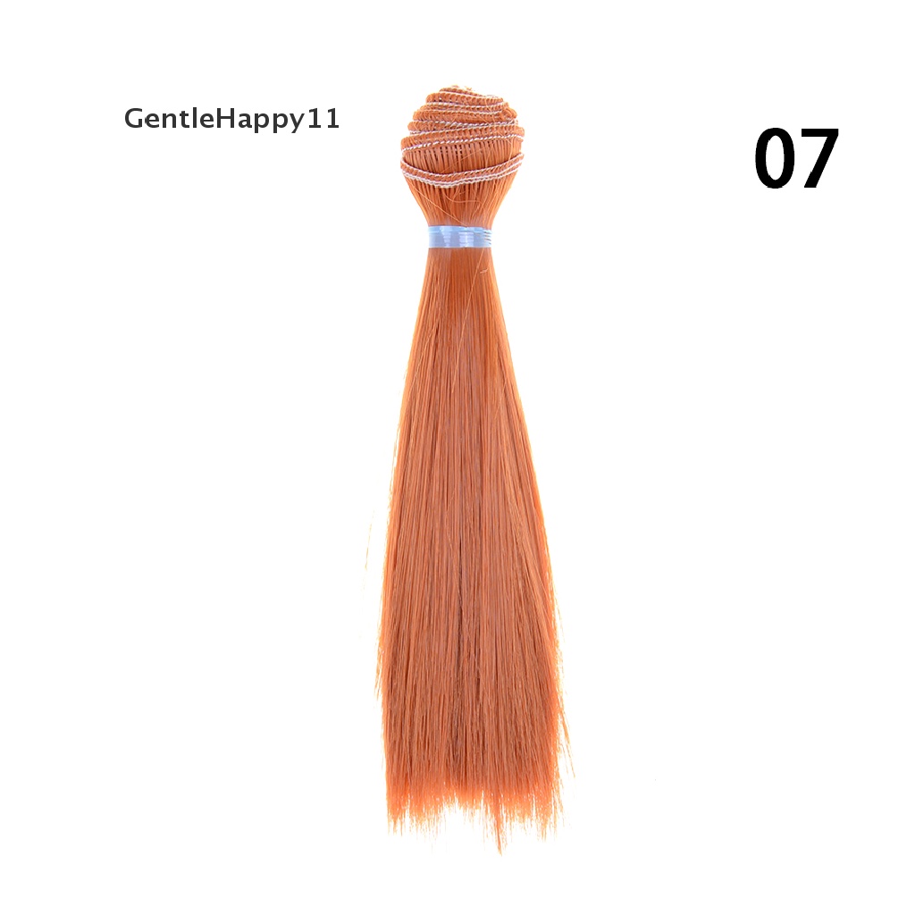 GentleHappy 1pcs 15cm length natrual color thick 1/3 /1/4 1/6 bjd wigs doll hair id