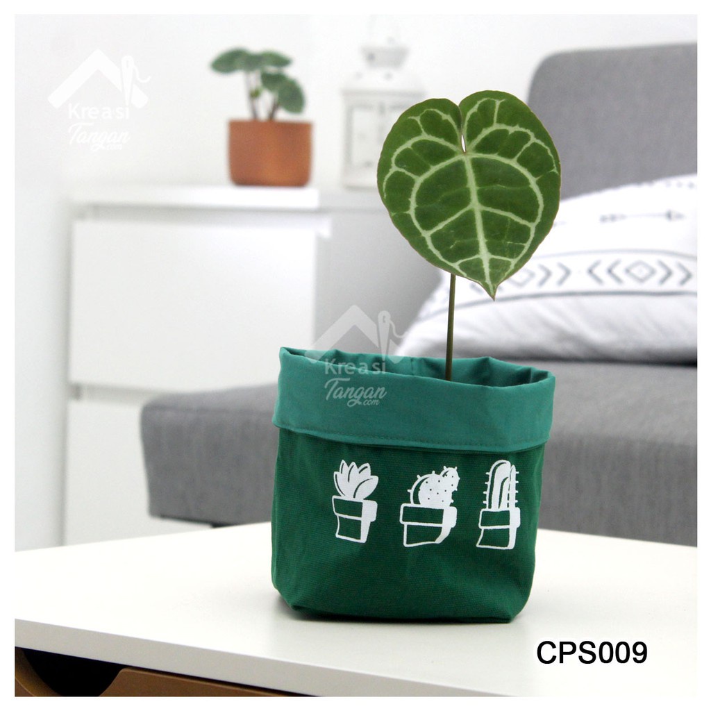 COVER POT / STORAGE MULTIFUNGSI POLOS SABLON CACTUS