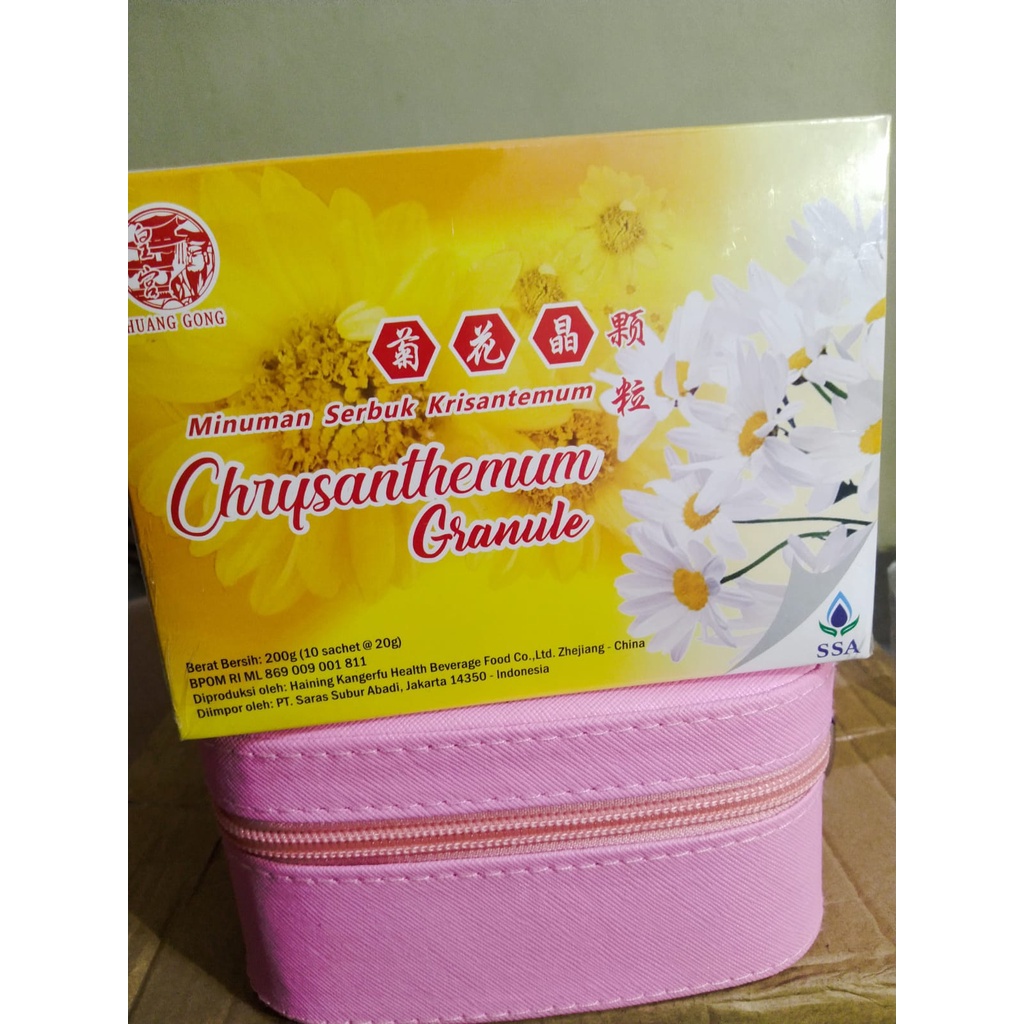 

Terang alami sehat Chrysanthemum Granule 10 sachet 200gr saset /MENJAGA KESEHATAN TUBUH,MEREDAKAN PANAS DALAM,DISERTAI KERING TENGGOROKAN