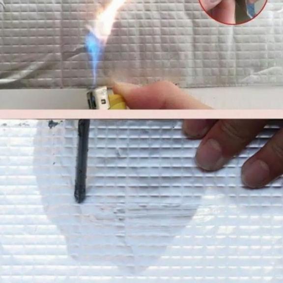 

LAKBAN ANTI BOCOR Lem Talang Alumunium Foil Butyl Sangat Lengket kuat - 10CMX5M