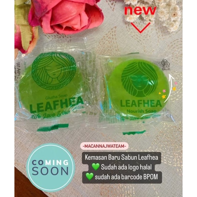 PAKET 2PCS SABUN LEAFHEA FREE TEMPAT SABUN 100% ORIGINAL MEMBER RESMI