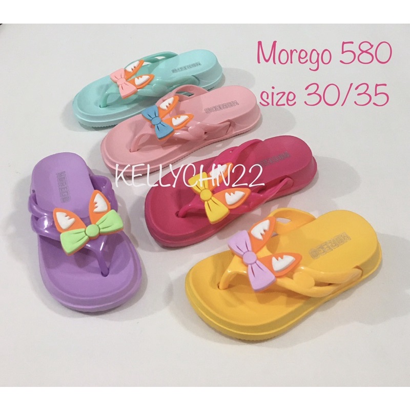 Sandal Jepit Anak Cewek Pita Ringan Morego 580