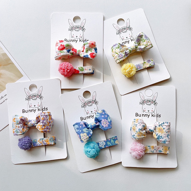 Caliloops Set Jepit Clip Rambut Anak Perempuan Korea Pita Benita