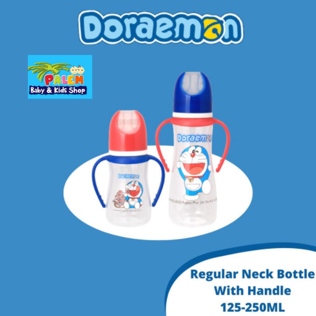 Doraemon Botol Susu Bayi Regular Round Bottle With Handle 125ml - 250ml Bunny - 60ML DB122