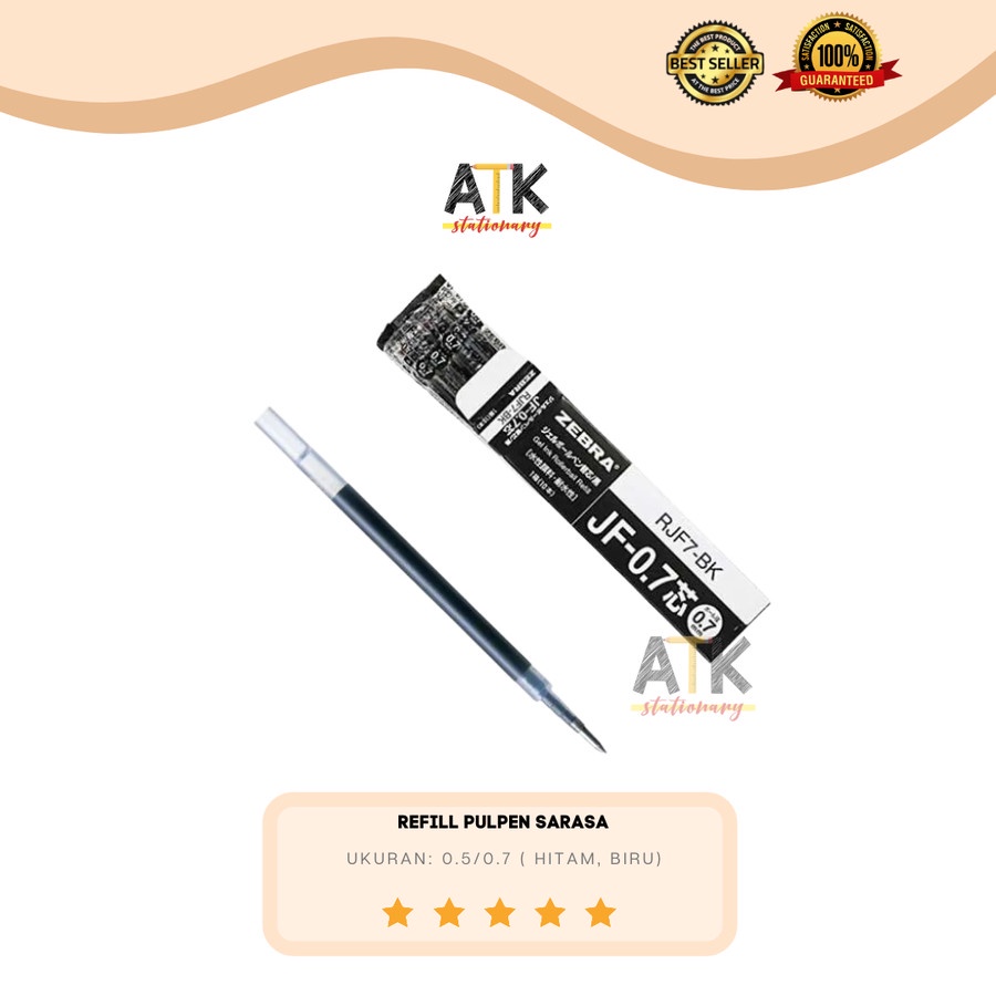 

Refill Isi Ulang Pulpen Sarasa 0.5/0.7 Hitam/Biru