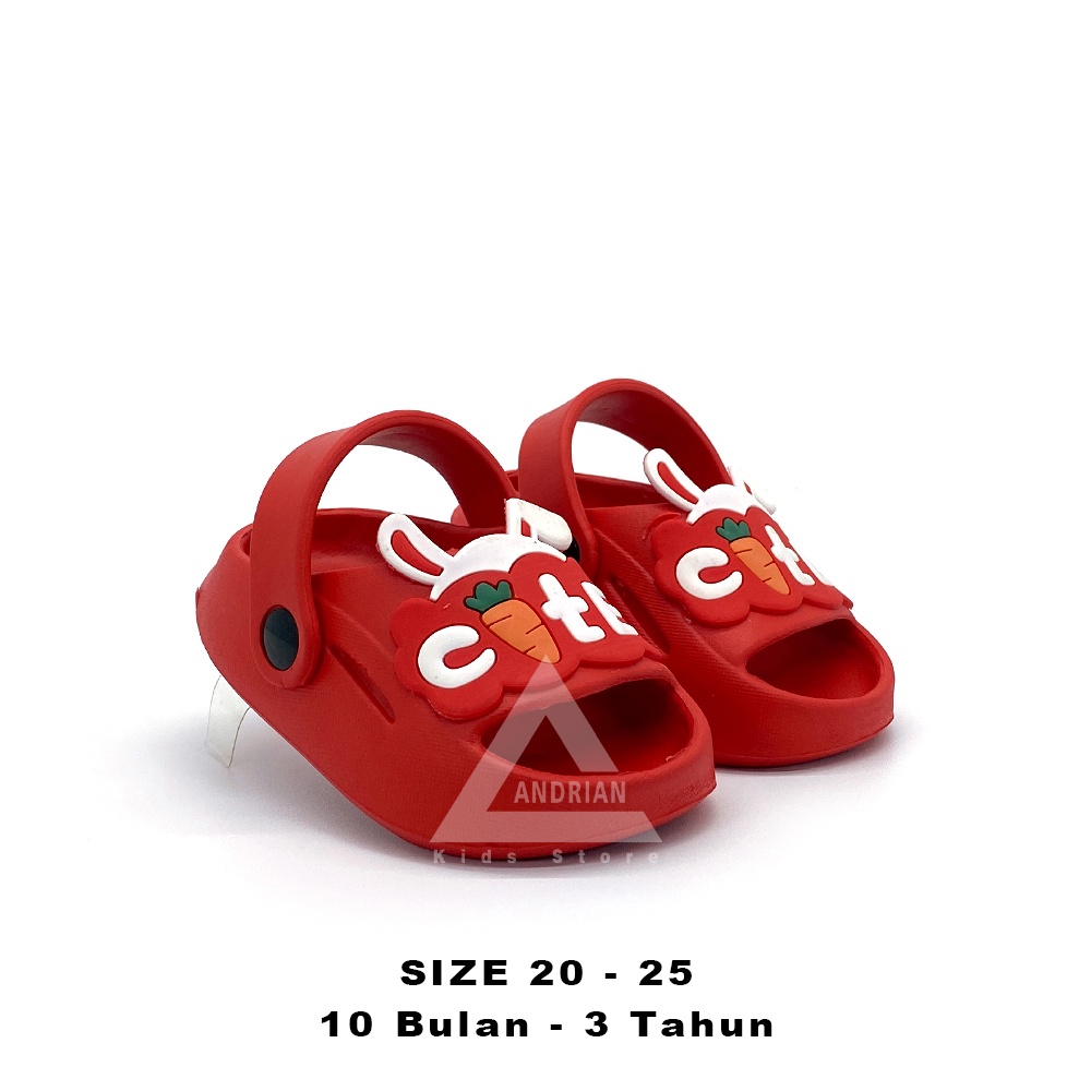 Andrian - Sandal anak perempuan model baim tali belakang bergambar karakter cute Terbaru