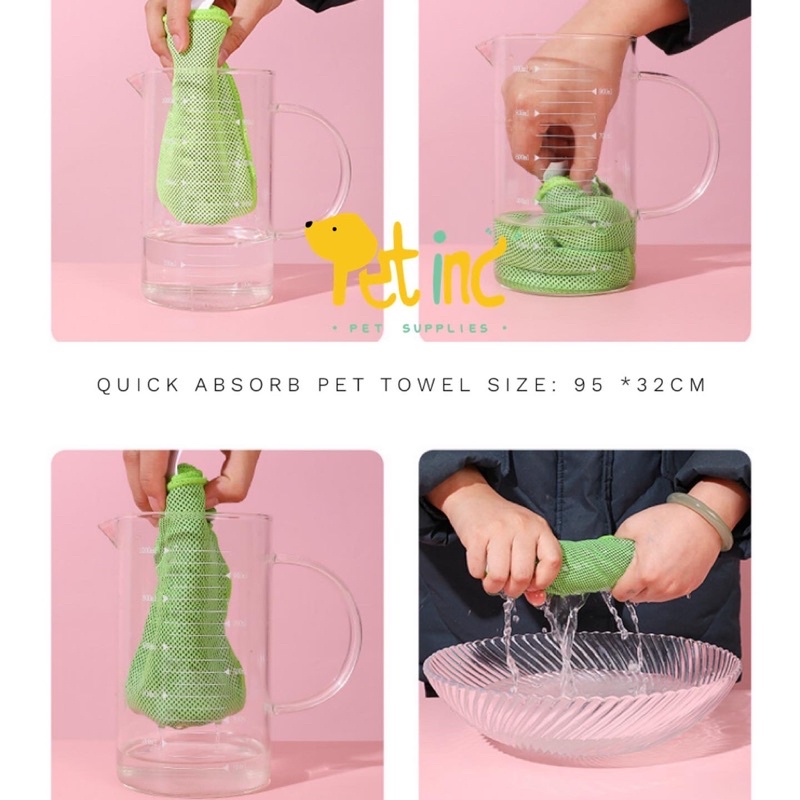 quick absorb water pet towel