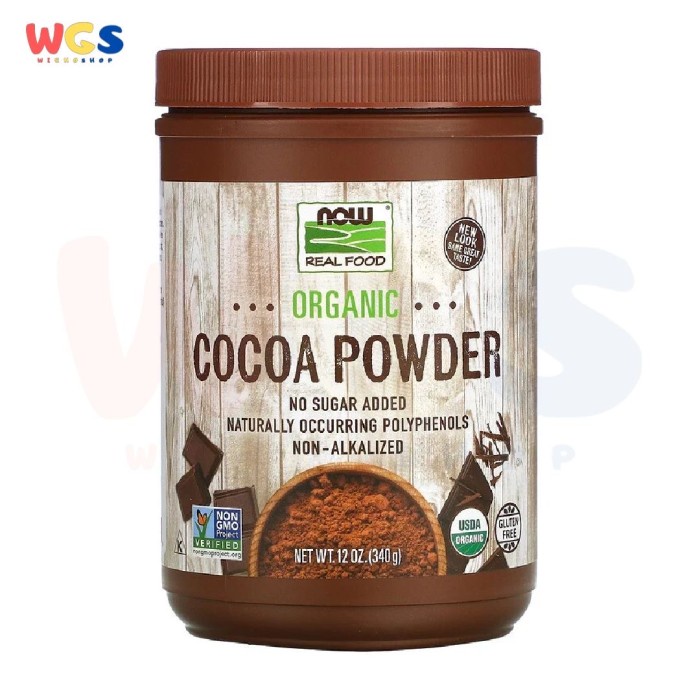 

Tokopratiwiw - Now Real Food Organic Cocoa Powder No Sugar Added 12Oz 340G
