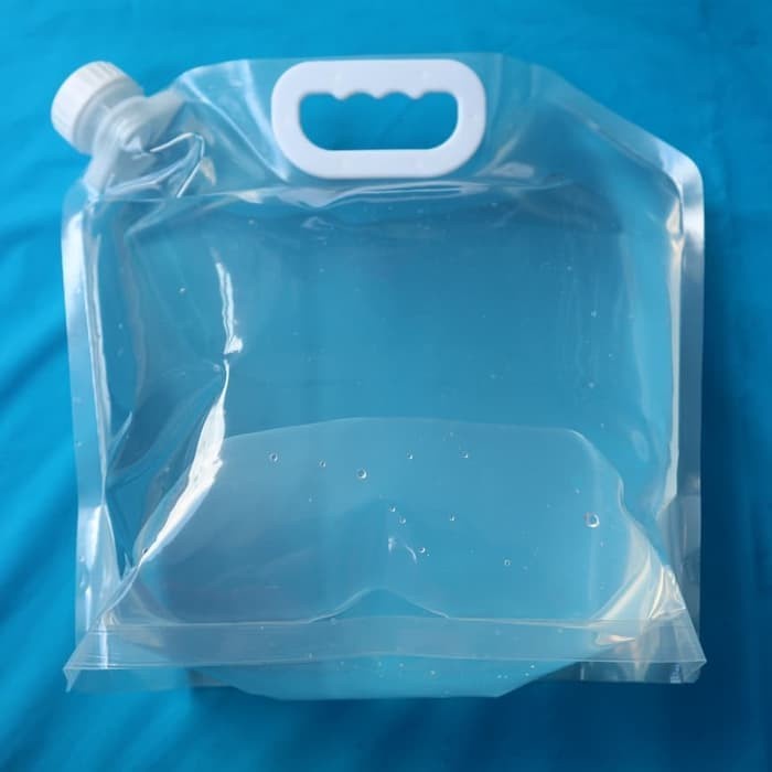 Tas Kantong Plastik Air Jerigen Lipat Water Tank Portabel 5 Liter 5L