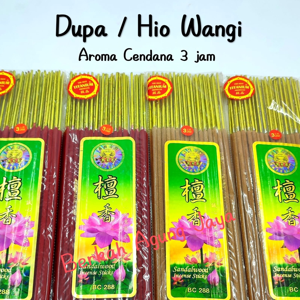 Dupa Sembahyang / Hio besar 2 jam, 3 Jam dan 4 Jam Aroma Sandalwood