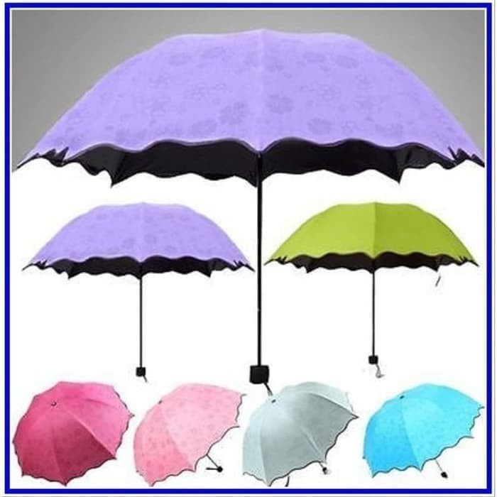 Payung Mini Lipat Hujan 3D Motif ajaib Magic Umbrella Anti UV