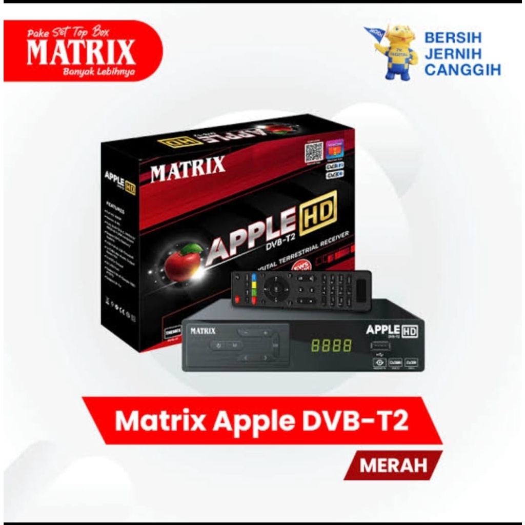 Set Top Box Matrix Apple DVB T-2 STB Antena TV Digital Receiver TV