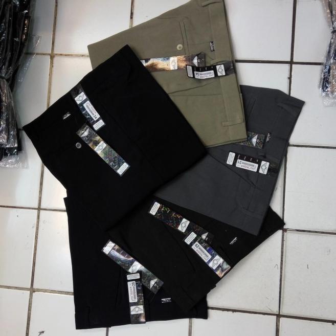 celana bahan dasar/ kain - biru dongker