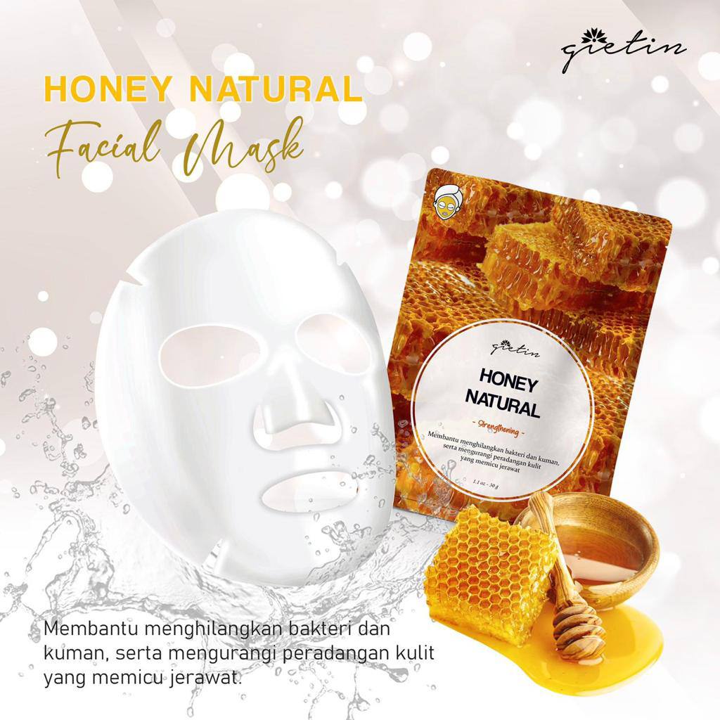 Rorec / Hchana Masker Sheet Mask Natural Essence Face Mask Anti Aging Masker Wajah Gietin