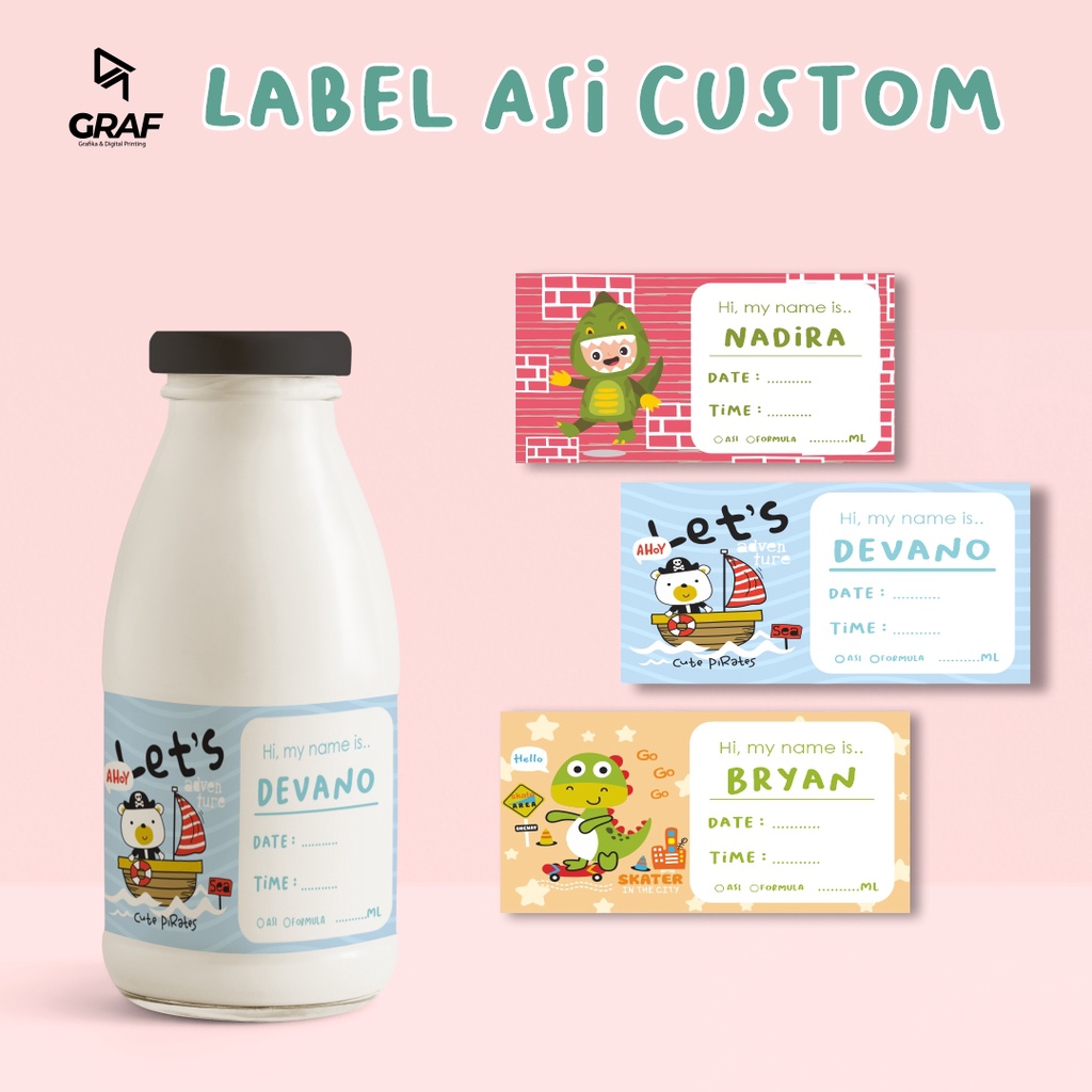 

Cetak stiker ASI / ASIP / Label Nama ASI