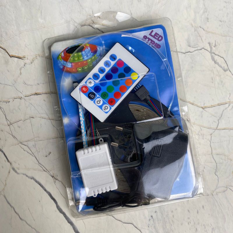 Jual Lampu LED Strip Kamar 4 Meter RGB Paket Adaptor Remote | Shopee