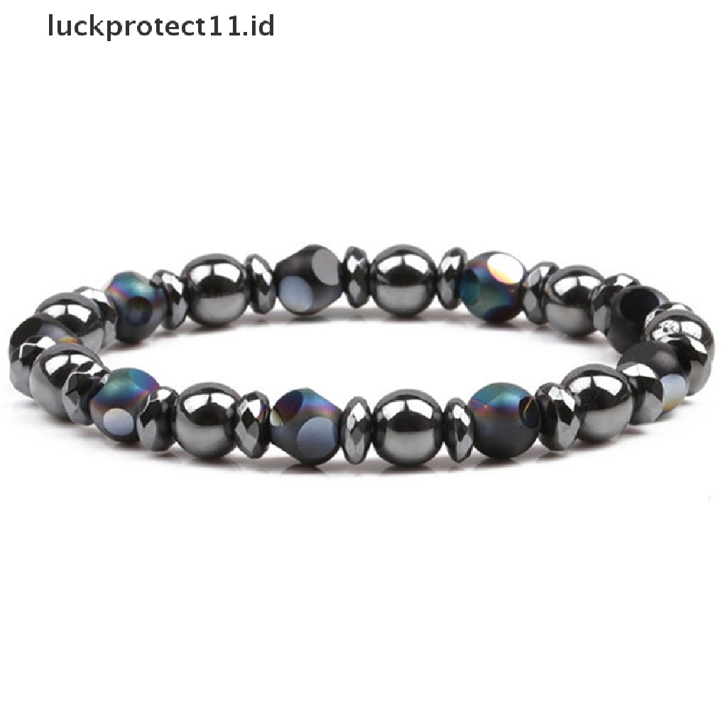 Gelang Manik-Manik Batu Hematite Chakra Magnetik Untuk Terapi Penurunan Berat Badan