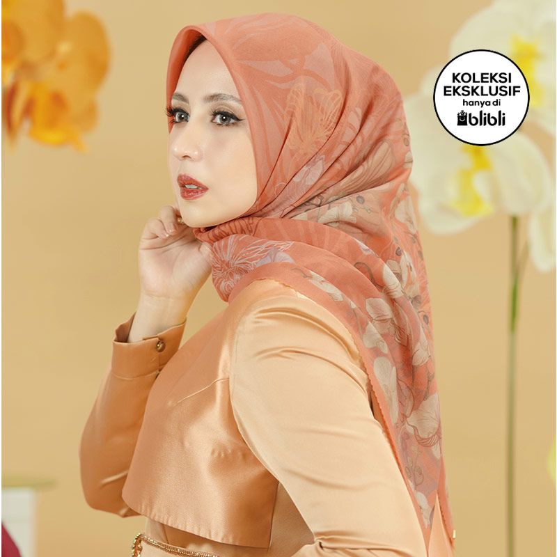 preloved buttonscarves sarah sofyan orchid extended rare item