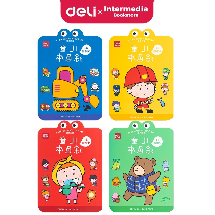 

Deli 73383 Children Coloring Book / Buku Mewarnai Anak Balita 2 Level Dengan Tema dan Pelajaran Bahasa Mandarin