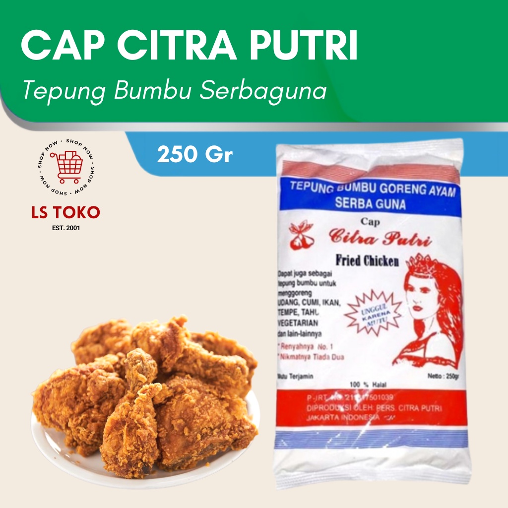 

Tepung Bumbu goreng serbaguna cap Citra Putri250gr