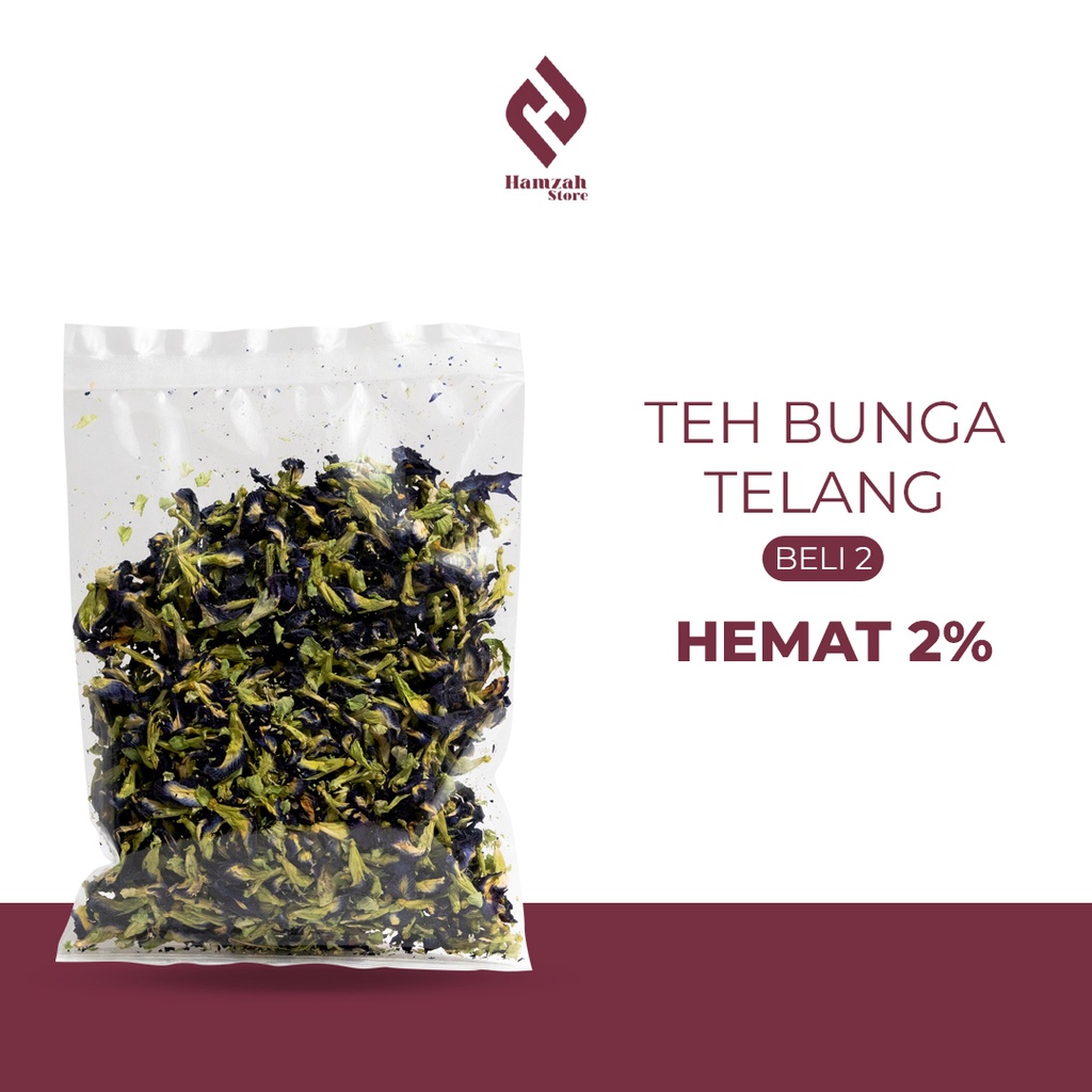 

Teh Bunga Telang 100 gr Butterfly Pea Tea Seduh | Butterfly Pea Tea Premium Quality