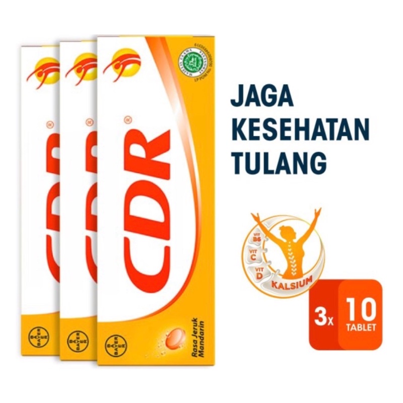 Jual cdr (calcium d redoxon) effervescent orange isi 10 tablet x 3 tube ...