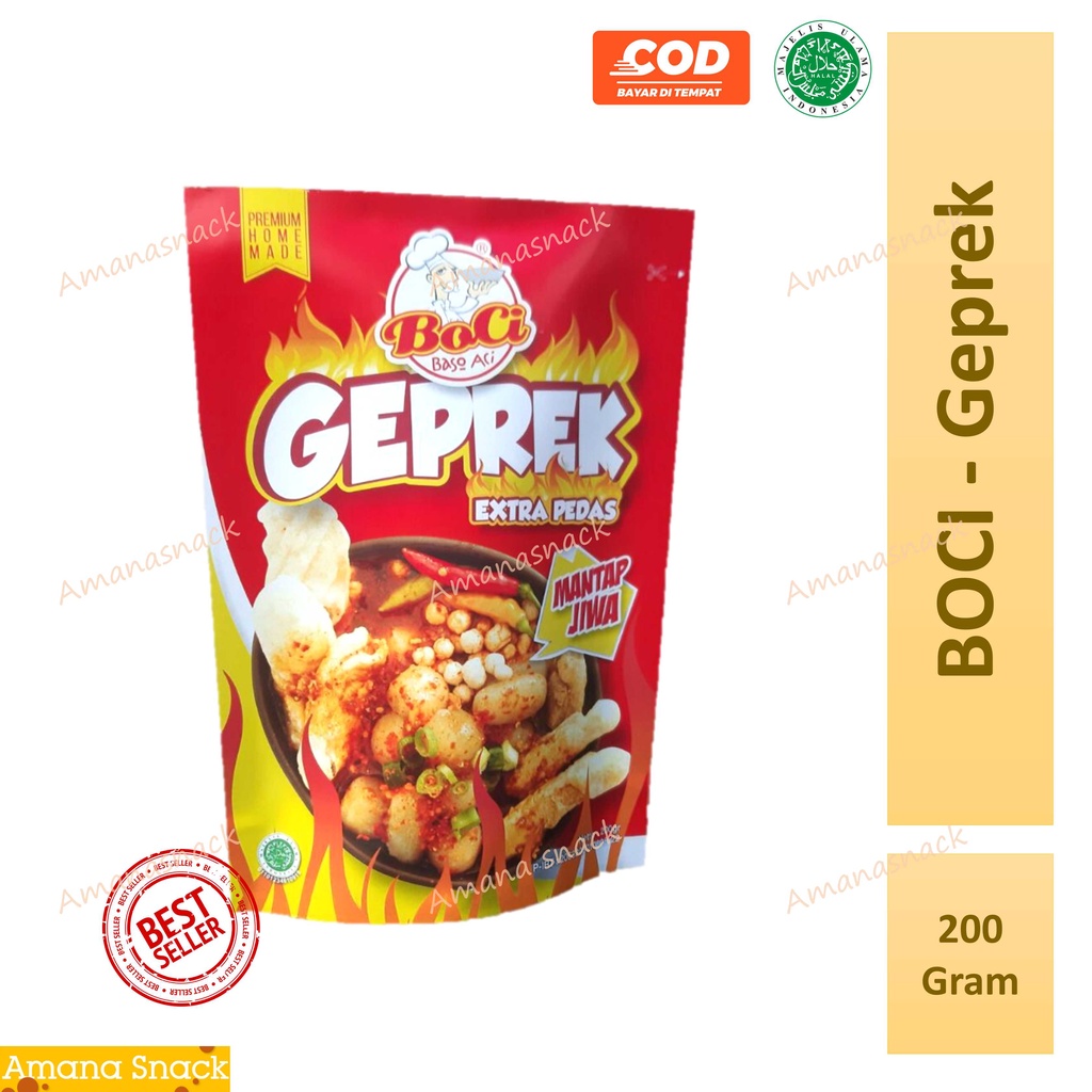 BOCI GEPREK extra pedas - BASO ACI GEPREK new varian mantap jiwa extra pedas best seller bagi pecinta pedas