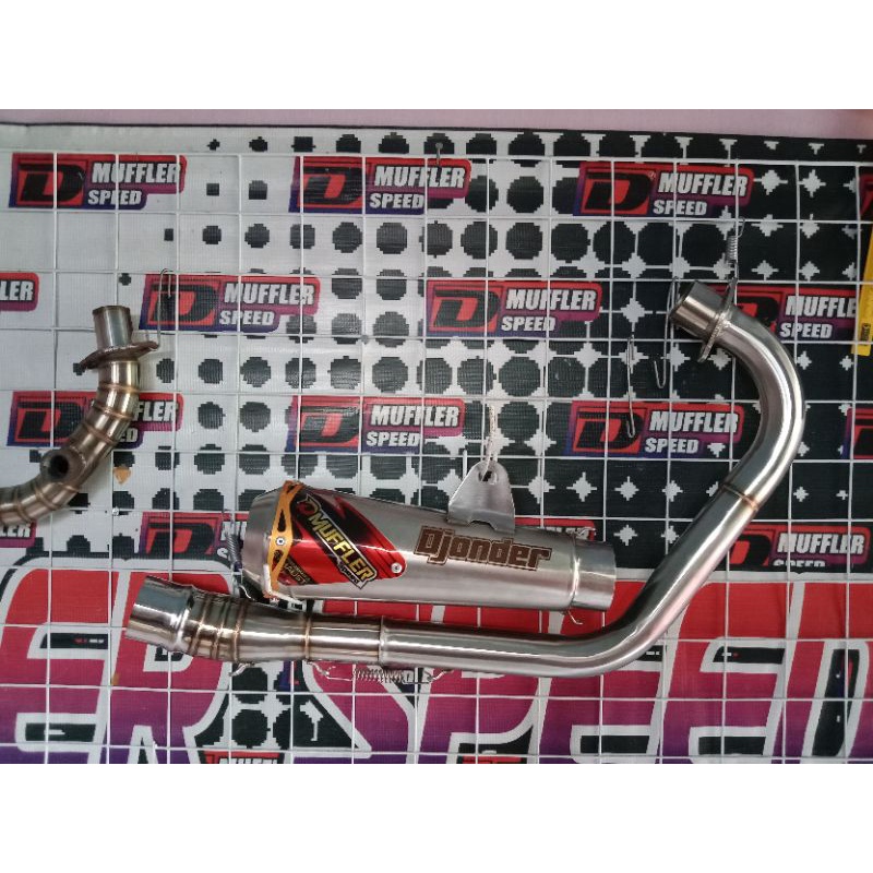 Knalpot Dmuffler speed japstyle dan cafe racer. pnp megapro, tiger, scorpio DLL