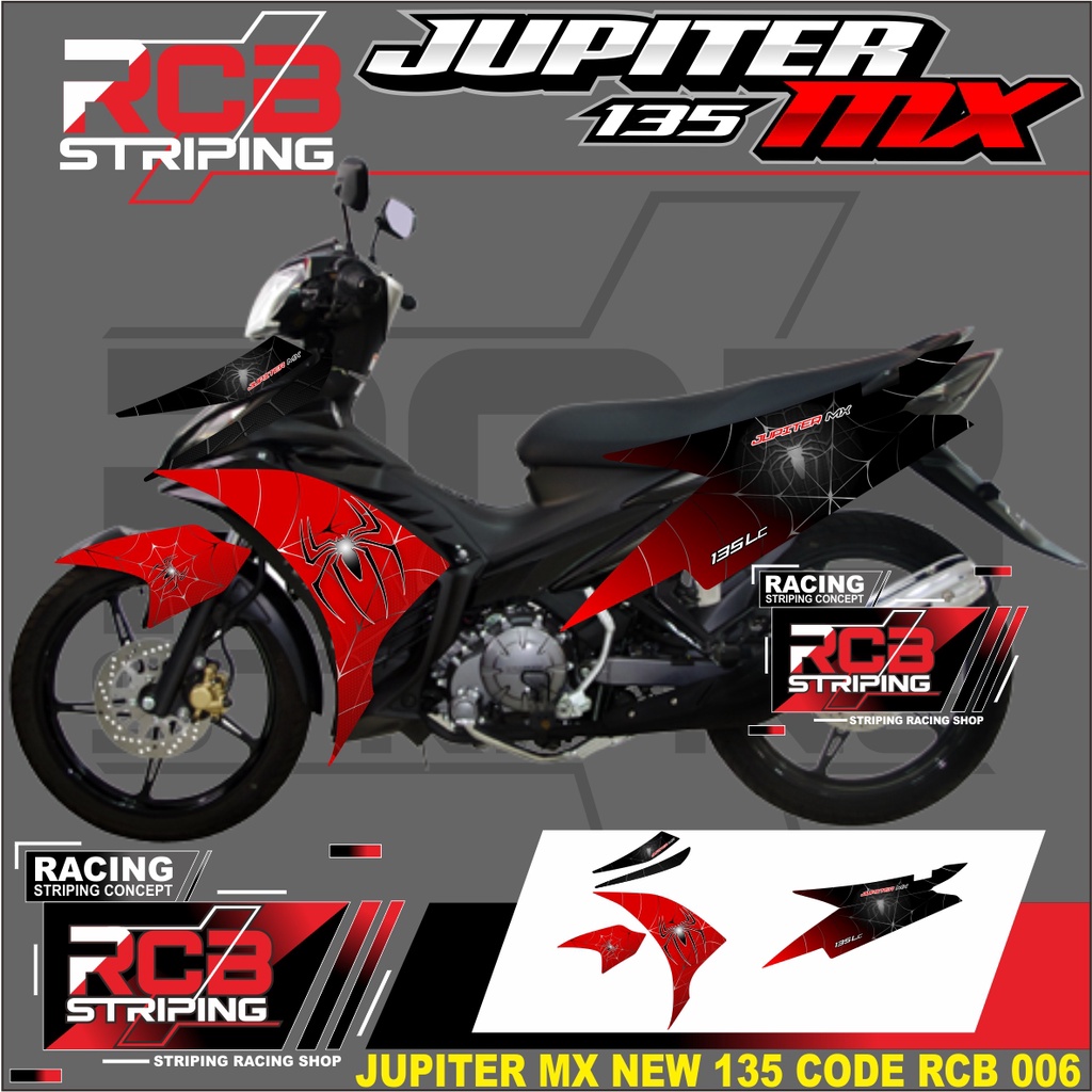 STRIPING YAMAHA JUPITER MX NEW 135 MX NEW 135 2010 2011 2012 2013 STRING MX 135 EXCITER RCB 006