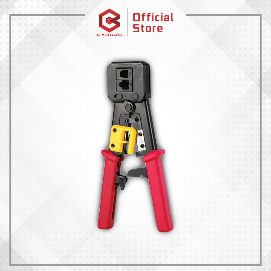 Crimping tool modular cyborg rj11 rj12 rj45 lan cat 6 5 8p 6p cut crimp strip 3in1 cnt-897 - tang kerut jepit cnt897