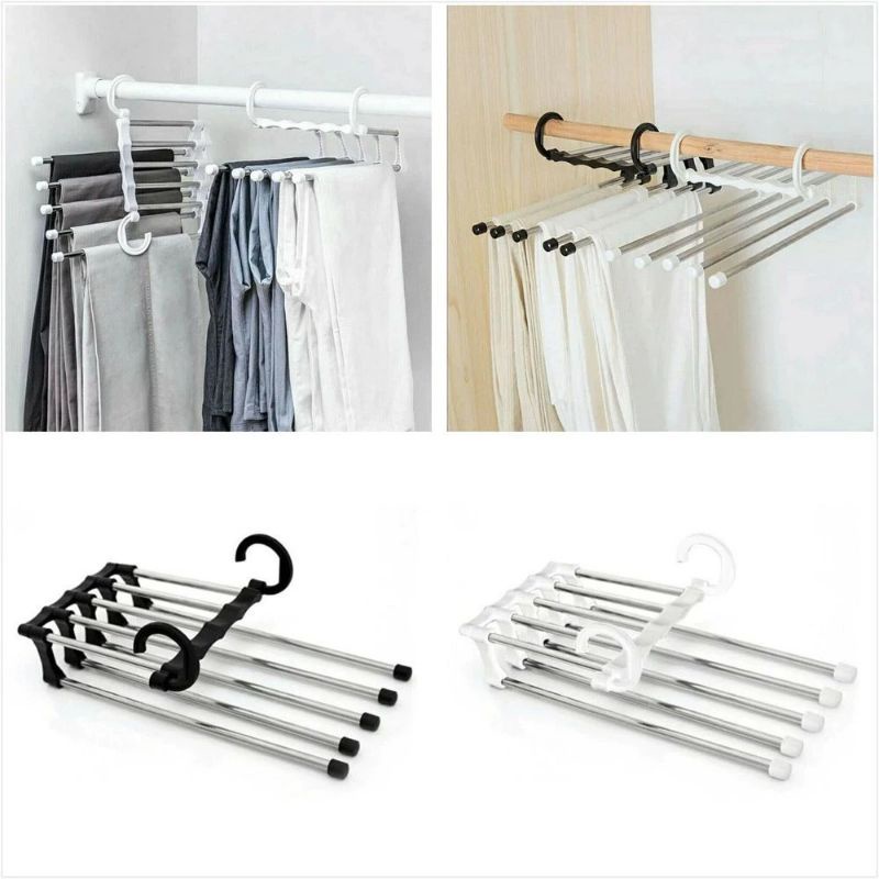 IKILOSHOP gantungan celana magic trousers rack rak hanger celana panjang jilbab