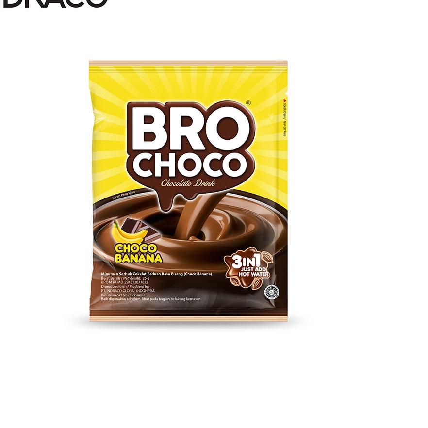 

チ BROCHOCO Banana R10 Chocolate Drink / Minuman Coklat (10 sachets x 25g) ン