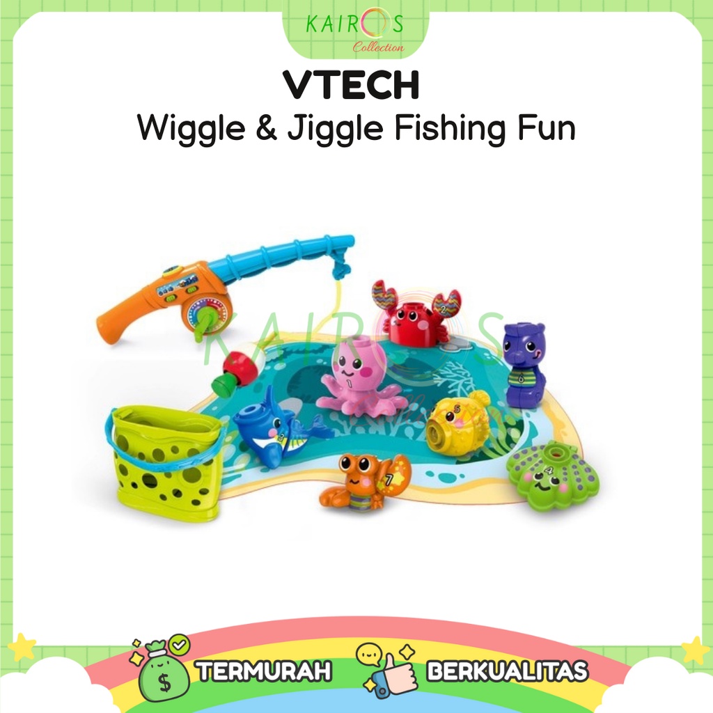 VTECH Wiggle &amp; Jiggle Fishing Fun Original / Mainan Pancingan Anak