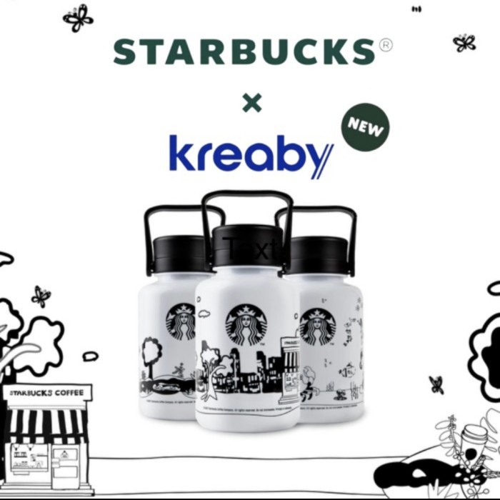 Starbucks X Kreaby Reusable Water Bottle 1 Liter Original