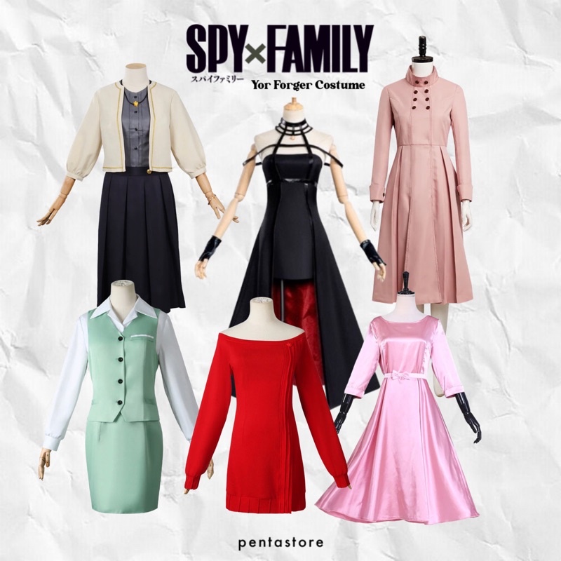 Yor Forger Costume Cosplay Spy x Family Kostum Anime