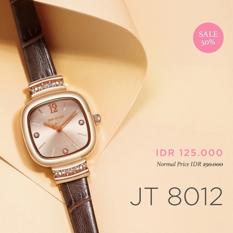 JIMS HONEY JAM TANGAN WANITA 8012 (FREE BOX + BATERAI)