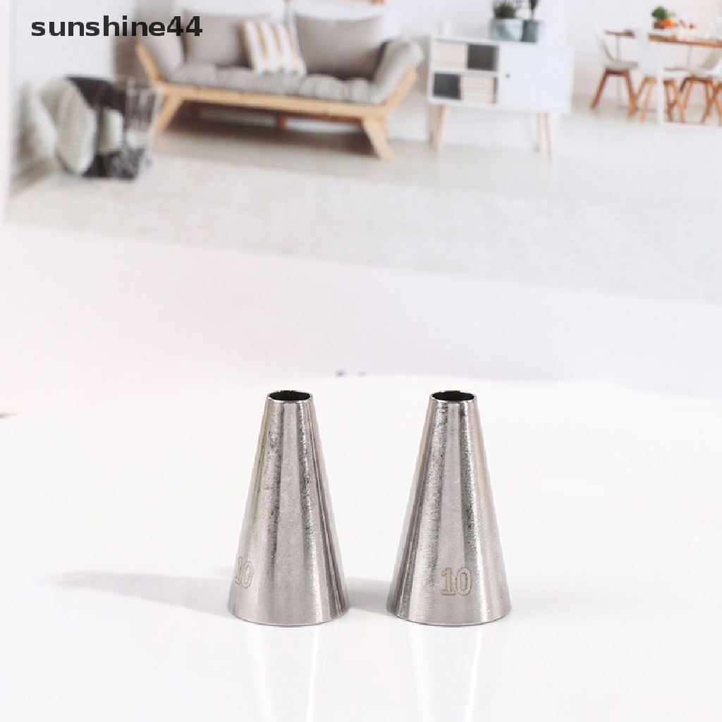 Sunshine Lampu Sorot Led Tenaga Surya #10pcs Spuit Piping Bahan Stainless Steel Untuk Dekorasi Kue