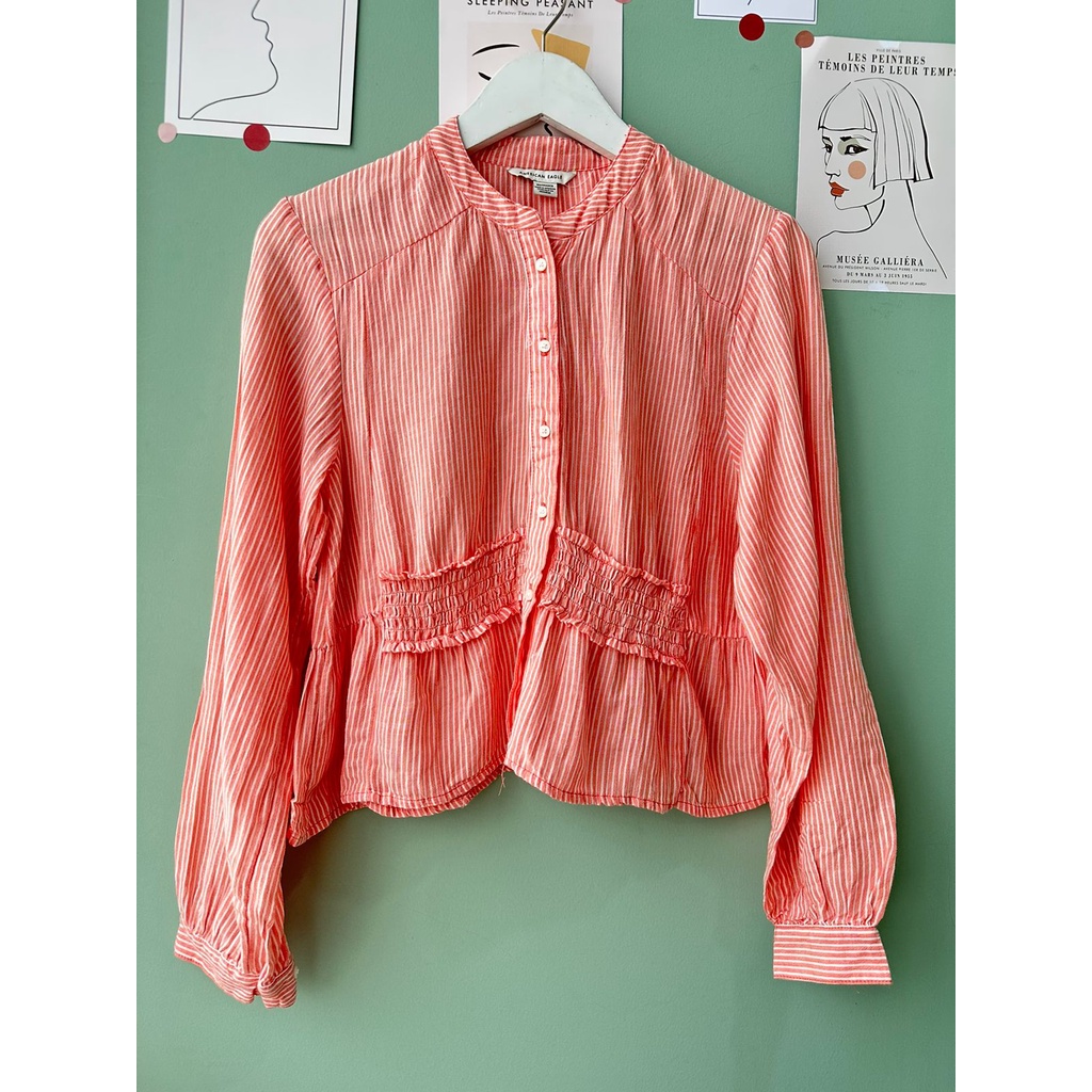 peplum cotton shirt